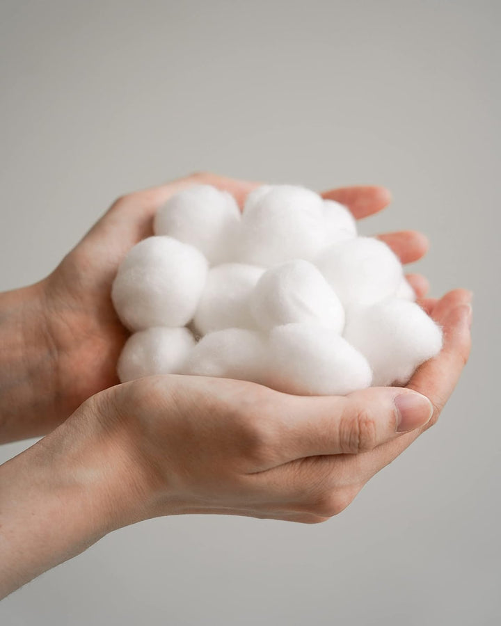 100% Organic Cotton Balls for Sensitive Skin, 100 Count