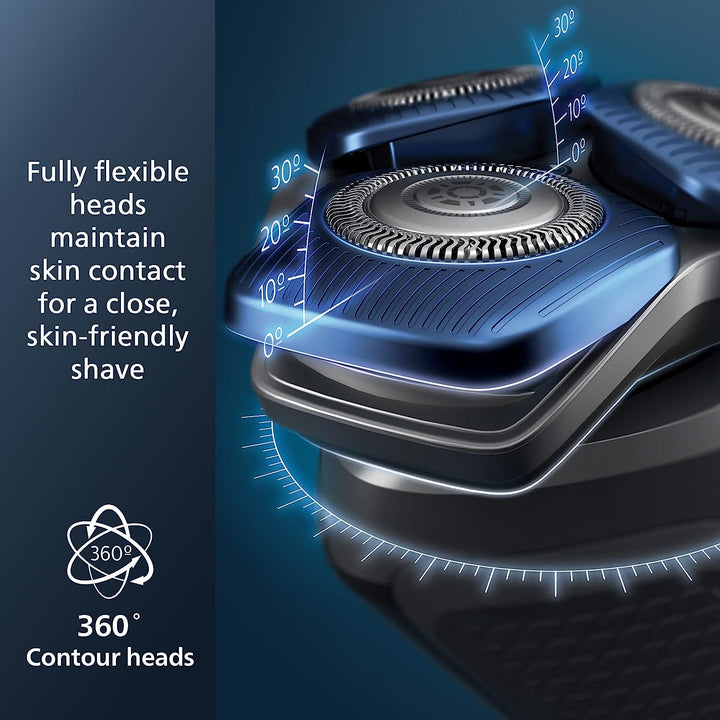 Philips  Shaver 7200, Rechargeable Wet & Dry Electric Shaver with Senseiq Technology and Pop-Up Trimmer, S7887/82