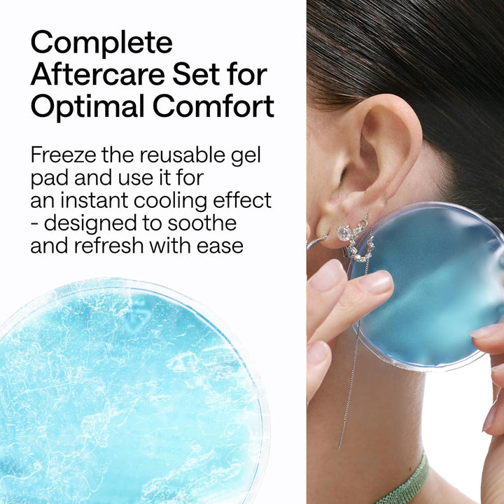 Piercing Aftercare Spray - Sterile Saline Solution for Piercings with Panthenol & Tea Tree Oil for Piercing Bumps Lip, Body, Nose Rings, & Ear Piercing Cleaner Keloid Bump Removal