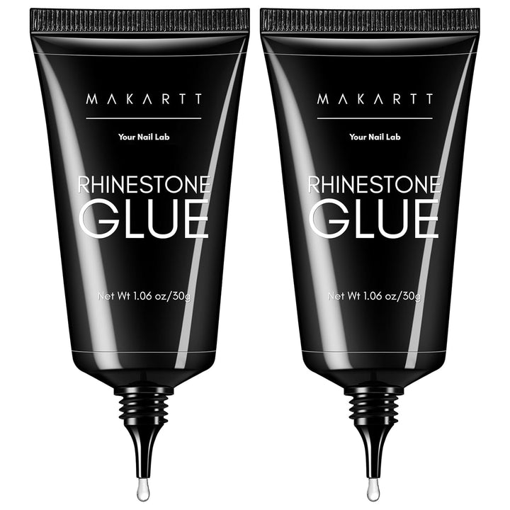 Nail Rhinestone Glue: Super Strong Gel Glue for Nail Art Decorations, Charms, 3D Bling, Gems, Jewel Diamonds 30ML Cured Need Beauty