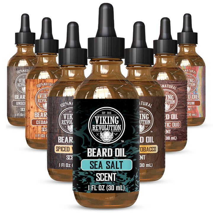 Sandalwood Beard Oil for Men - Natural Mens Beard Oil with Argan Oil and Jojoba Oil - Beard Softener, Strengthens and Moisturizes - Beard Conditioner for Men (Sandalwood, 1 Pack)