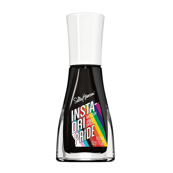 Insta-Dri, Back to Black, Quick Dry, Long Lasting, Opaque, Shinyblack Nail Polish