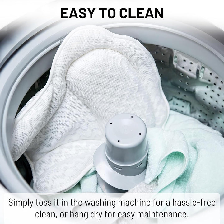 Bath Pillow Spa Bathtub Ergonomic for Tub, Neck, Head, Shoulder Pillows Support Cushion Headrest - Luxury Soft 3D Mesh + Strong Grip Suction Cups Soaking Large, Paradise