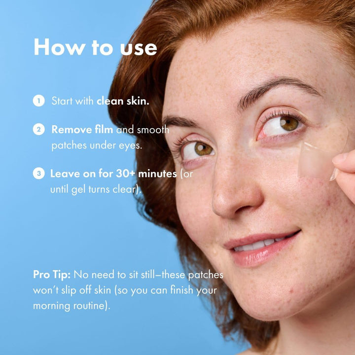 ™ for Tired Eyes Patches - Soothing Hydrogel Patches - Awakens and Visibly De-Puffs Undereyes with Multiple Applications (6 Count)