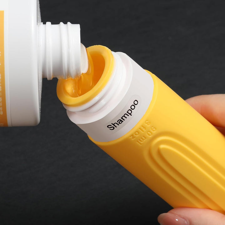 Travel Bottles for Toiletries, 5 Pack TSA Approved Travel Size Containers, 3Oz Leak Proof Refillable Travel Accessories for Shampoo Conditioner, BPA Free Travel Bottles with Toiletry Bag