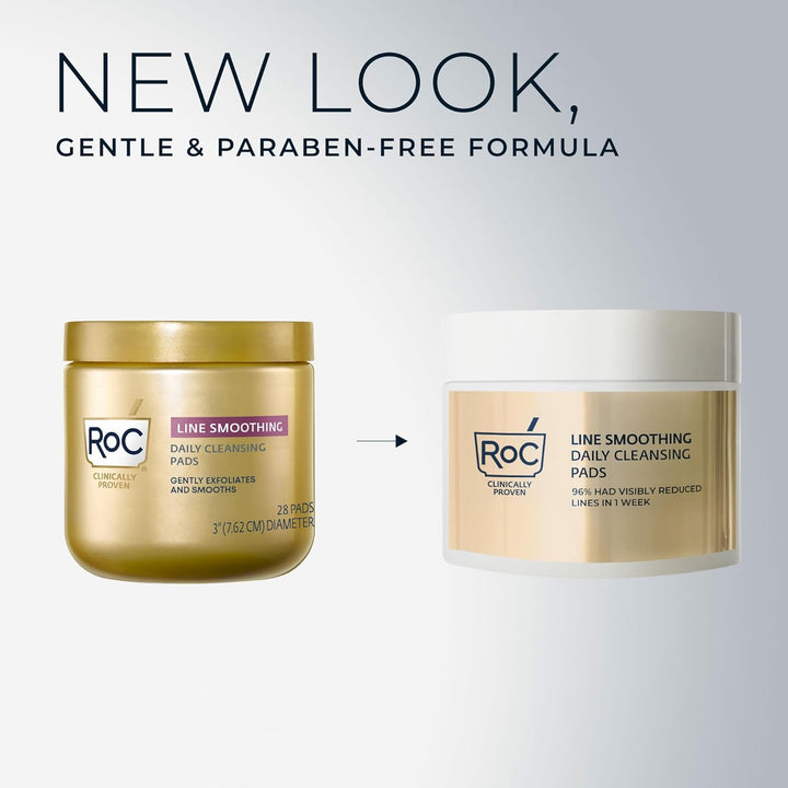 Resurfacing Disks, Hypoallergenic Exfoliating Makeup Remover Pads for Wrinkles and Skin Tone, Hypo-Allegenic Skin Care, Oil-Free Daily Cleanser, 28 Count (Packaging May Vary)