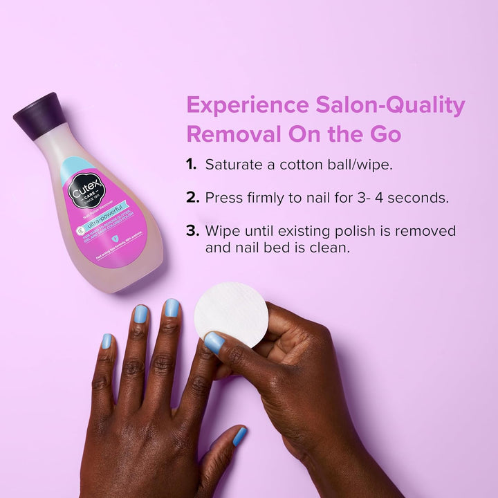 Gel Nail Polish Remover, Ultra-Powerful & Removes Glitter and Dark Colored Paints, Paraben Free, 6.76 Fl Oz