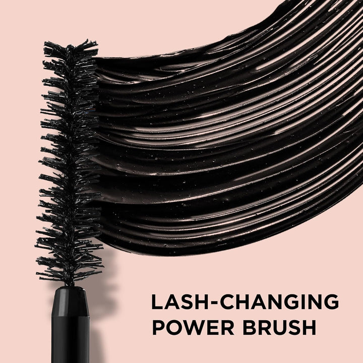 Superhero Mascara – Volumizing & Lengthening Black Mascara, Buildable Lash Volume, Collagen, Biotin, Peptides, Lifting & Curling Formula, Super Black Pigment, Suitable for Sensitive Eyes