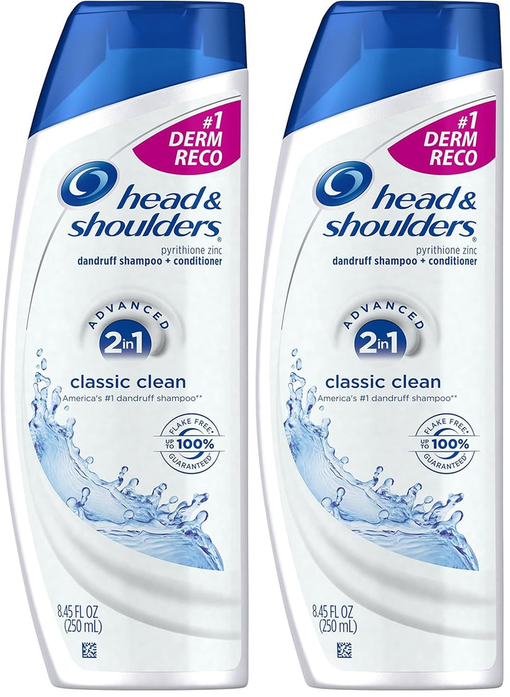Head and Shoulders Classic Clean 2-In-1 Anti-Dandruff Shampoo + Conditioner 8.45 Fl Oz