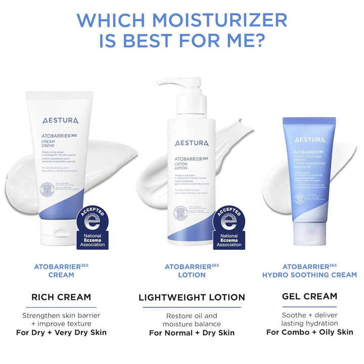 ATOBARRIER365 Cream with Ceramides, Korean Face Moisturizer for Barrier Repair | 120H Lasting Hydration, Ceramide Capsules, Dry & Sensitive Skin, Non-Comedogenic, 80 Ml / 2.70 Fl.Oz.