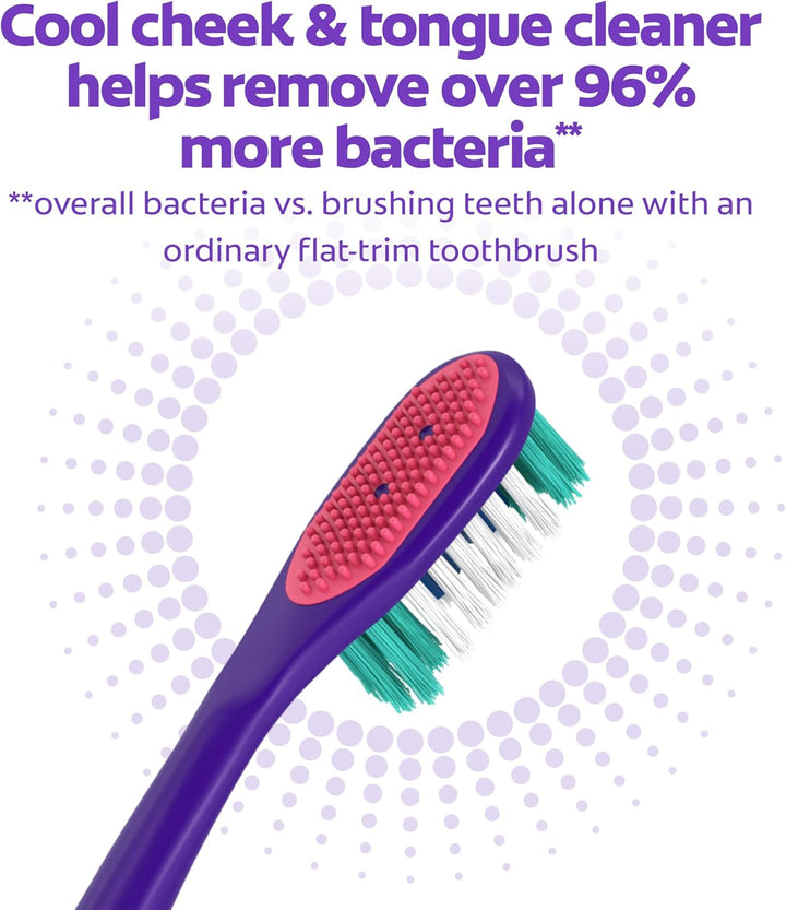 Extra Soft Kids Toothbrushes, Advanced Cavity Fighter Kids Toothbrush Pack, Extra Soft Bristles Help Remove Plaque and Stains for a Gentle Clean, for Children Ages 6 and Up, 4 Pack