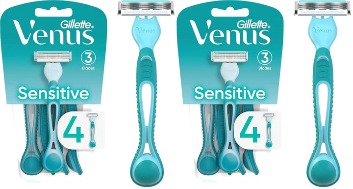 Simply 3 Sensitive Women'S Disposable Razors, Pack of 1 with 4 Razors