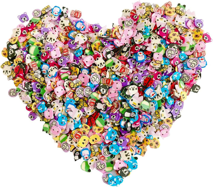 3000 PCS Clay Slices Fruit Nail Art Slices for DIY 3D Polymer Slices Making Polymer Clay Slices for Nail Art（Mixed Slices）