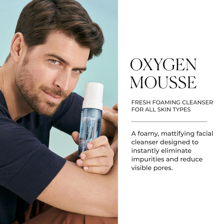 Natura Bissé Oxygen Mousse, Fresh Foaming Cleanser, Cleanses, Mattifies & Unclogs Pores, for All Skin Types, 5.3 Oz