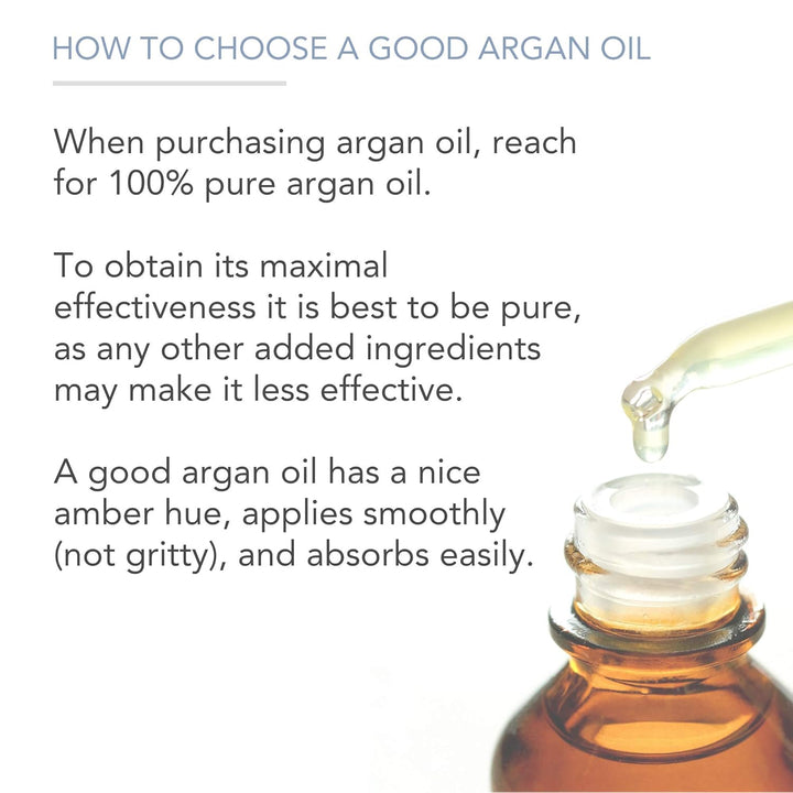 Argan Oil for Skin and Face, 4 Fl Oz - Cold Pressed, Light, Pure Argan Oil for Hair - Aceite De Argan
