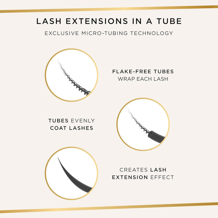 Tarte Tartelette Tubing Mascara – Lash Extensions in a Tube, Volume & Length, Smudge-Proof, Longwear, Flake-Free, Easy to Remove, Vegan & Cruelty Free