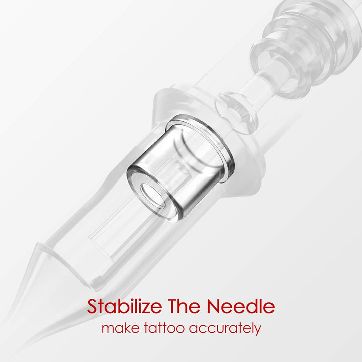 Cartridge Needles 50Pcs Assorted Tattoo Needle Cartridges round Liner Mixed 3RL 5RL 7RL 9RL 11RL (50Pcs #12 Standard RL)