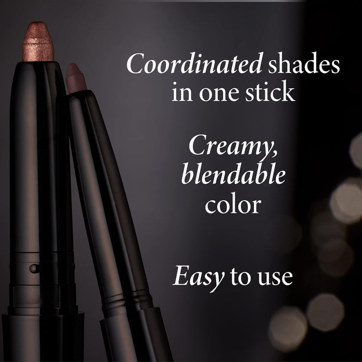 Swipe-N-Line Dual-Ended Eyeshadow + Eyeliner - Warm (Bronze/Copper) - Cream Eyeshadow & Smooth Glide Eyeliner - Waterproof & Crease-Free Color