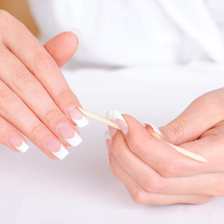 100PCS Orange Sticks for Nails 4.5 Inch - Wooden Cuticle Pusher & Remover Set - Non-Toxic, Skin-Safe - Wood Tools for Manicure & Pedicure - Disposable Set for Home & Salon - Won'T Break Easily