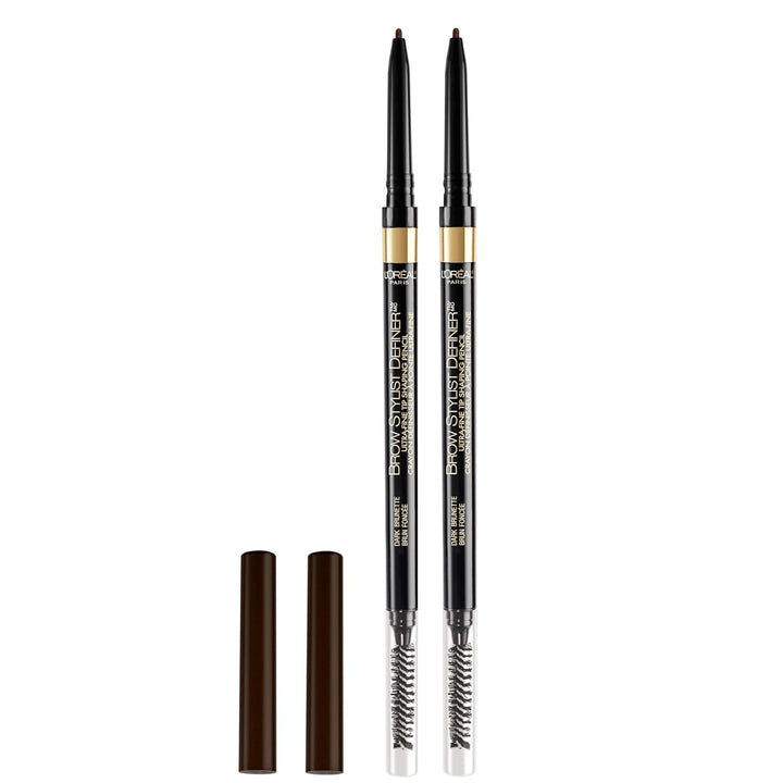 Makeup Brow Stylist Definer Waterproof Eyebrow Pencil, Ultra-Fine Mechanical Pencil, Draws Tiny Brow Hairs and Fills in Sparse Areas and Gaps, Brunette, 0.003 Ounce (1 Count)