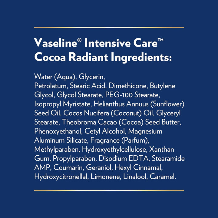 Intensive Care Body Lotion Cocoa Radiant 3 Count for Dry Skin Lotion Made with Ultra-Hydrating Lipids and Pure Cocoa Butter for a Long-Lasting, Radiant Glow 20.3 Oz