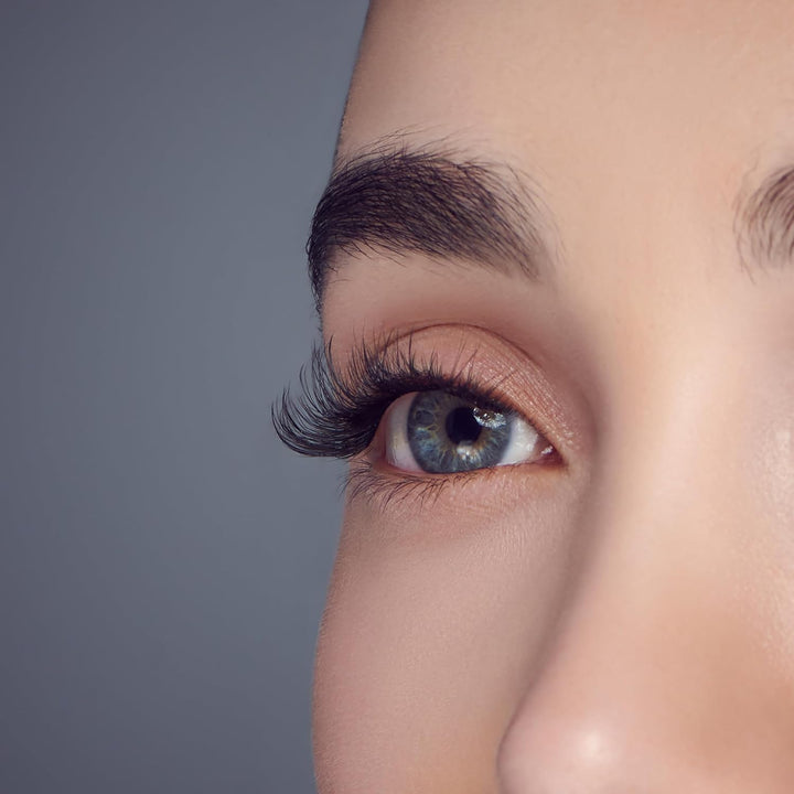 KISS  Falsies Press on Self Adhesive Eyelashes, 12Mm-14Mm Natural Volume Press on Lashes, Black, No Glue Needed, Invisible Band, 20 Lash Clusters & Non-Stick Applicator - Natural