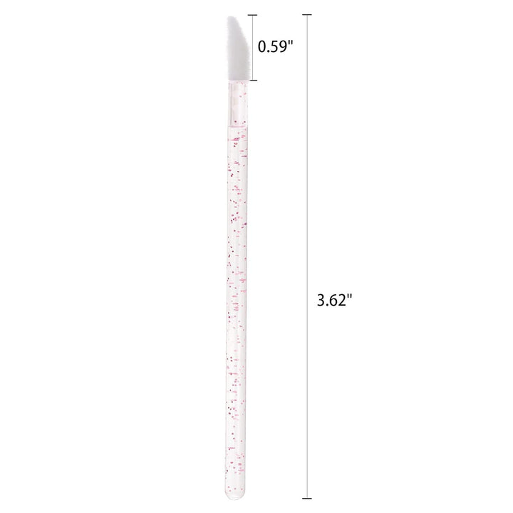 300 Counts Lip Applicators Disposable Lip Brushes Crystal Lipstick Lip Gloss Wands, Pink