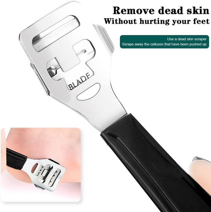 Professional Pedicure Foot Spa Set,10 in 1 Pedicure Set for Feet, Stainless Steel Foot Care Kit, Rasp Dead Skin Remover