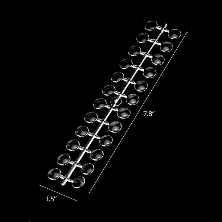 240 Pcs Nail Polish Swatch Dots round False Nail Display Tips Transparent Nail Art Color Display Chart with Adhesive Sticker for Nail Polish Training Practicing