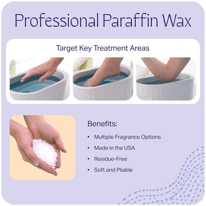 Paraffin Wax Refill - Thermotherapy - Use to Relieve Arthritis Discomfort, Stiff Muscles, & Dry Skin - for Hands, Feet, Body - Deeply Hydrates & Protects - Made in USA, 6 Lb. Scentfree