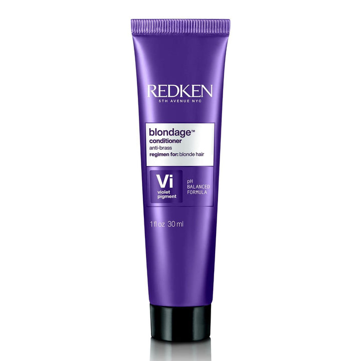 Redken Blondage Color Depositing Purple Conditioner for Blonde Hair - Tones & Moisturizes Brassy Hair
