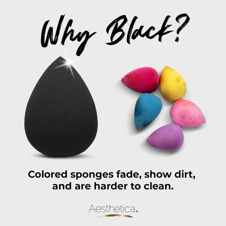 Cosmetics Beauty Sponge Blender - Latex Free and Vegan Makeup Sponge Blender - for Powder, Cream or Liquid Application - One Piece Make up Sponge