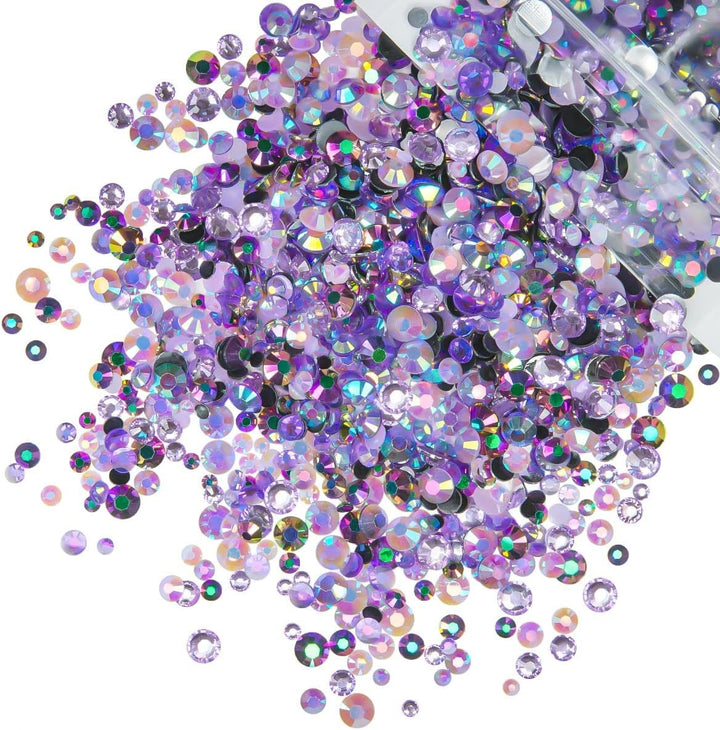 51G White Half Pearls for Crafting 4Mm 5Mm 6Mm 8Mm 10Mm Mix Sizes Pure White Flatback round Beads Charms for Nails Face Eyes Makeup Tumblers Bottles DIY Crafts Bedazzling Clothes Shoes Phones