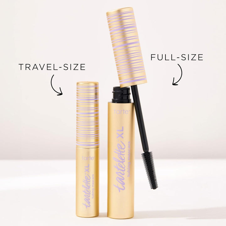 Tarte Tartelette XL Tubing Mascara – Lash Extensions in a Tube with Peptide, Vitamin E & B5, Extra Length & Volume, Longwear, Smudge-Proof, Easy to Remove, Vegan & Cruelty Free
