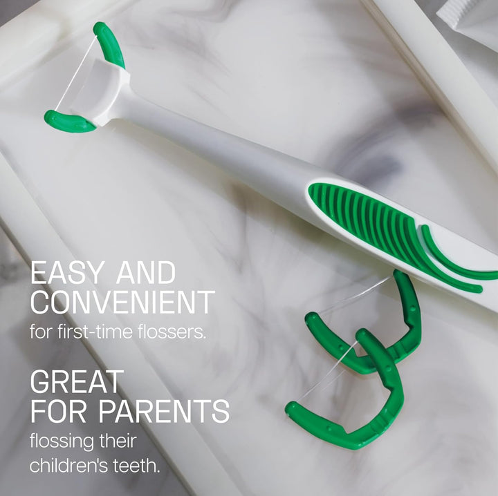 Ultraclean Access Flosser Bundle, Unflavored, Plaque Remover for Teeth, for Hard to  Areas, Oral Care, Pfas-Free, 1 Flosser Starter Kit + 3 Packs Refill Heads