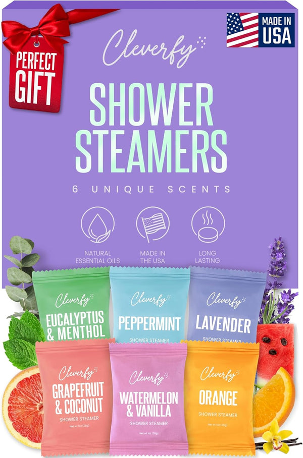 Shower Steamers Aromatherapy – Stocking Stuffers for Women, Teens and Wife – Christmas Gifts for Women and Teen Girls – White Elephant Gifts for Adults – 6 Tablets