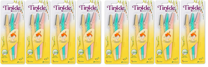 Dermaplaning Tool 6Ct, Dermaplane Razor for Women, Safe and Easy Peach Fuzz Remover, Eyebrow Trimmer with Protective Cover