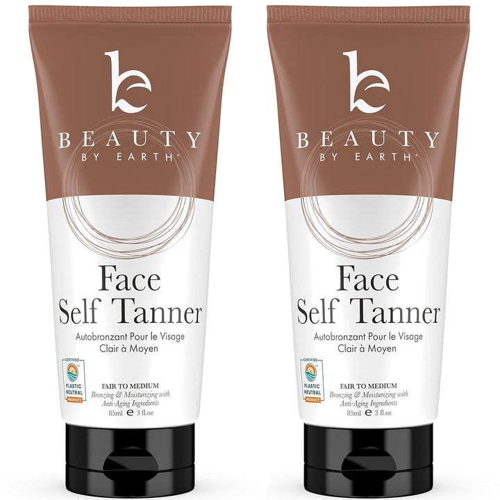 USA Made with Natural & Organic Ingredients Face Tanner - Face Self Tanning Lotion, Non Toxic Self Tanner for Face, Gradual Tan Lotion, Sunless Moisturizer for Fake Tan for Women & Men