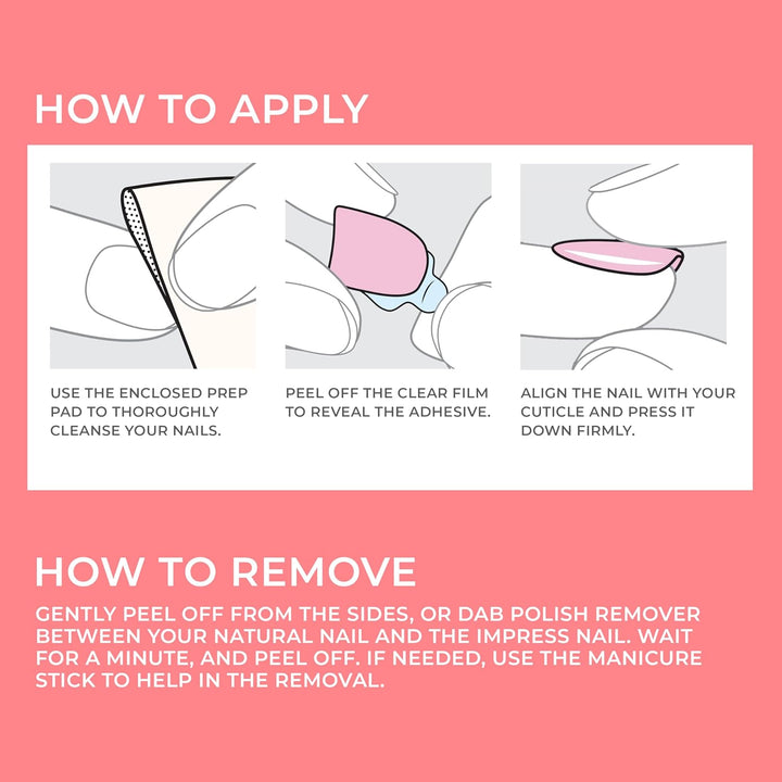 KISS  Color Polish-Free Solid Color Press-On Nails, Purefit Technology, Short Length, 'Reddy or Not', Includes Prep Pad, Mini Nail File, Cuticle Stick and 30 Fake Nails