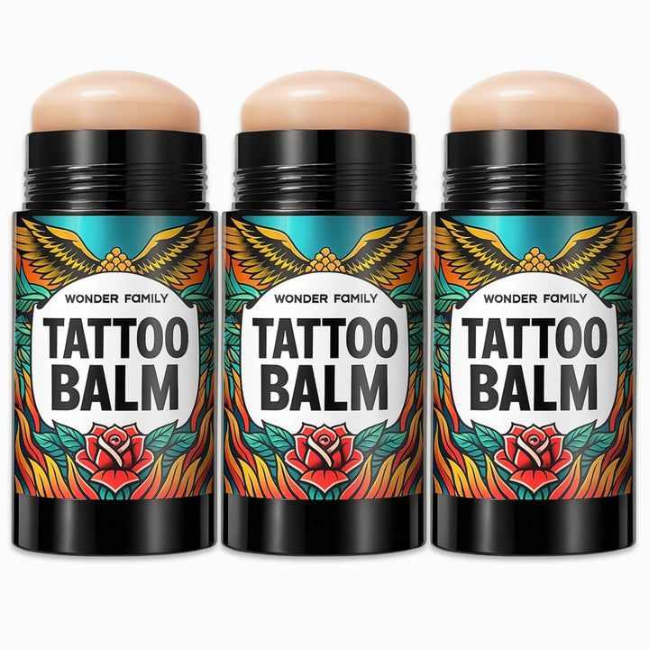 Tattoo Balm Aftercare Healing Ointment Stick – Travel Size Deluxe Tattoo Butter Moisturizer & Tattoo Numbing Cream, Lotion, Glide Alternative, Tattoo Care Supplies Starter Kit, Original Tattoo Wraps