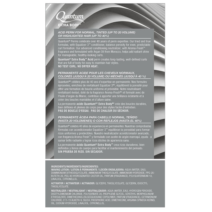 Quantum Extra Body Acid Permanent Unisex Treatment 1 Application