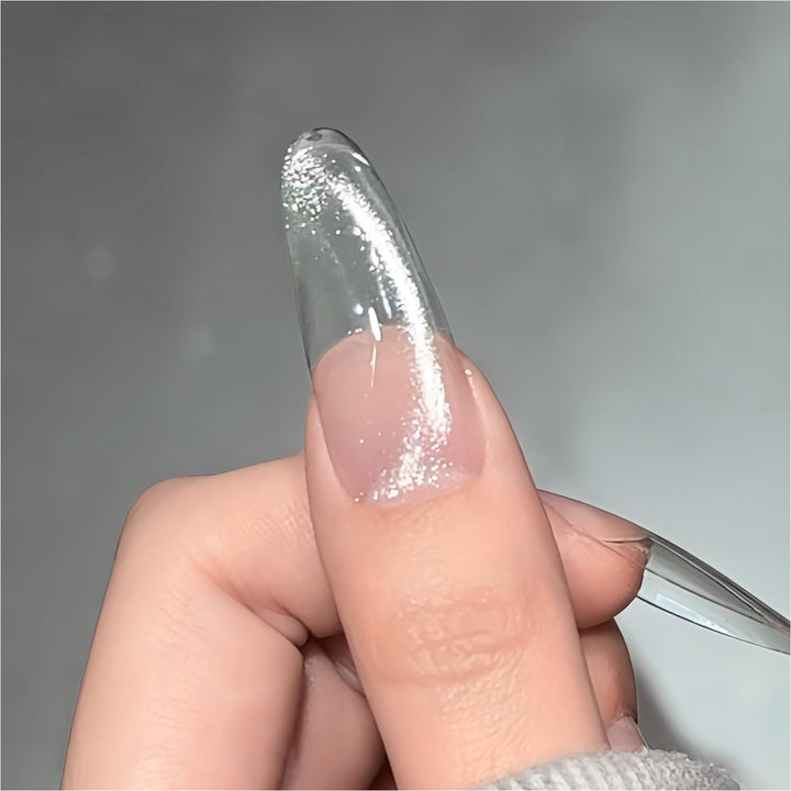 Red Cat Eye Gel Nail Polish, 16Ml Glitter Holographic Nail Polish with Magnet, Reflective Translucent UV Gel, 2907 Ruby Twilight