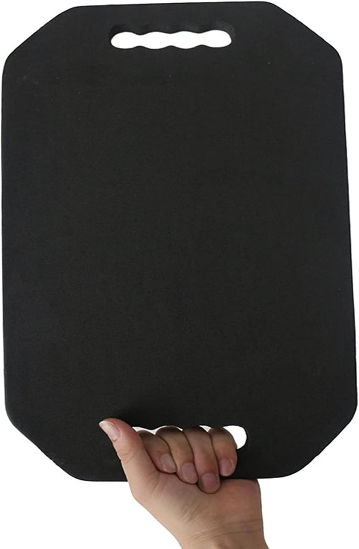 Barber Mirror Handheld Foam, Salon Large Foam Hand Mirror with Double Handle, Square Barbershop Handheld Mirror, Black