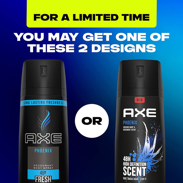 Body Spray Deodorant for Long Lasting Odor Protection, Phoenix Deodorant for Men Formulated without Aluminum 4Oz 4 Count