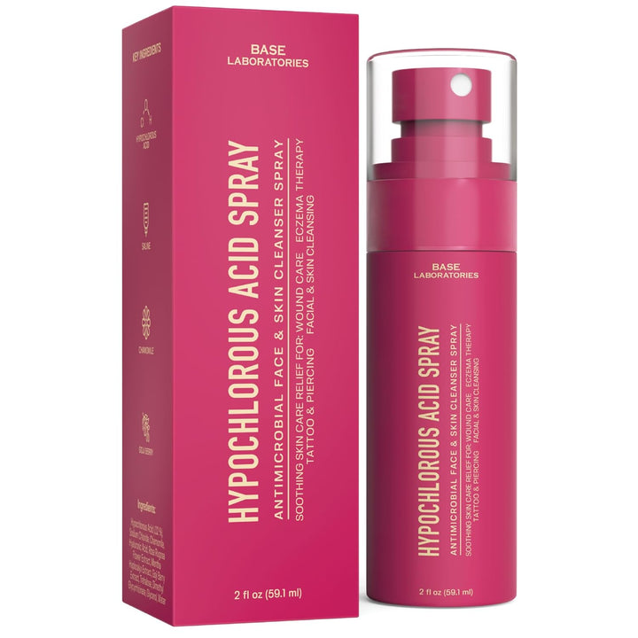 Hypochlorous Acid Spray for Face & Skin | 8 Oz | Facial Spray Daily Skin Repair Solution for Sensitive Skin, Redness, Irritations, Eczema, Acne. Hypochlrous HOCL Molecule Spray