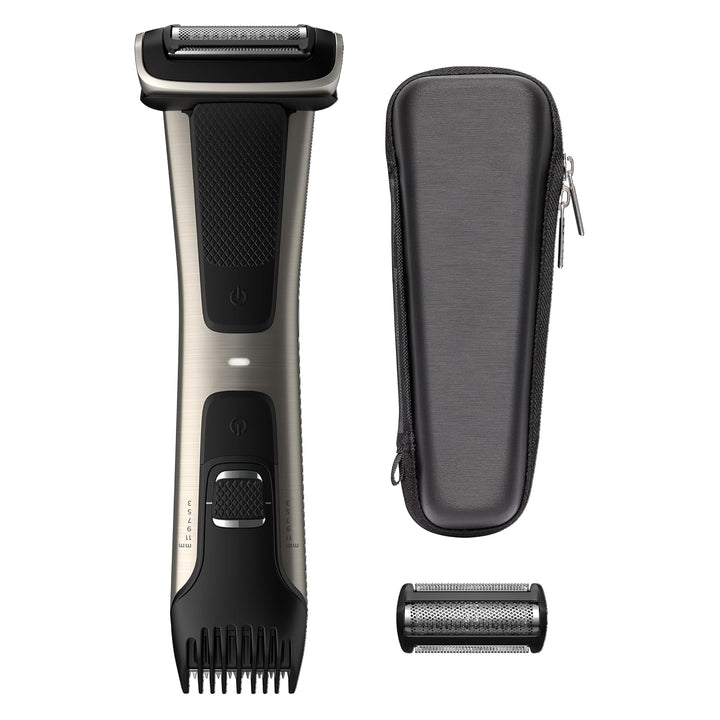 Philips Bodygroom 7000 Series, Showerproof Groin and Body Trimmer for Men, Precise Body Grooming, Adjustable Comb, Safe Even below the Belt, 80 Min. Runtime, Model BG7040/42