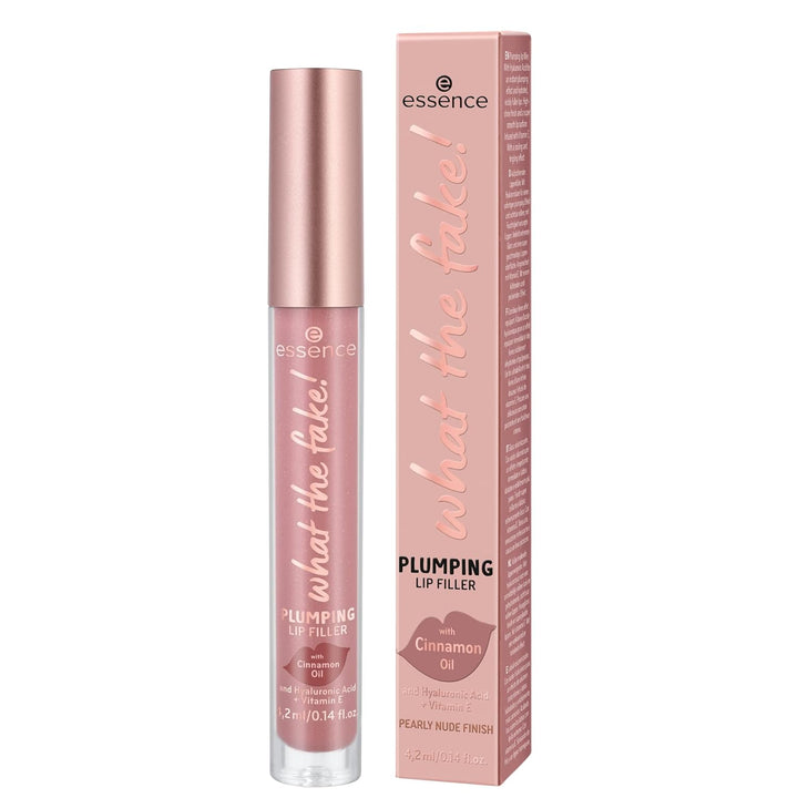 | What the Fake! Plumping Lip Filler | Volumizing Lip Gloss Made with Hyaluronic Acid and Vitamin E | Vegan & Cruelty Free, Gluten Free | Free from Fragrance & Parabens (02 | Oh My Nude!)