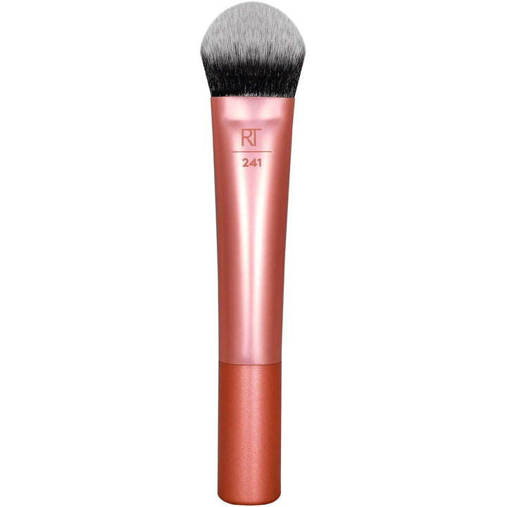 Expert Face Professional Foundation Makeup Brush for Even Streak Free Application, Dense Bristles for Buffing, Orange, 1 Count