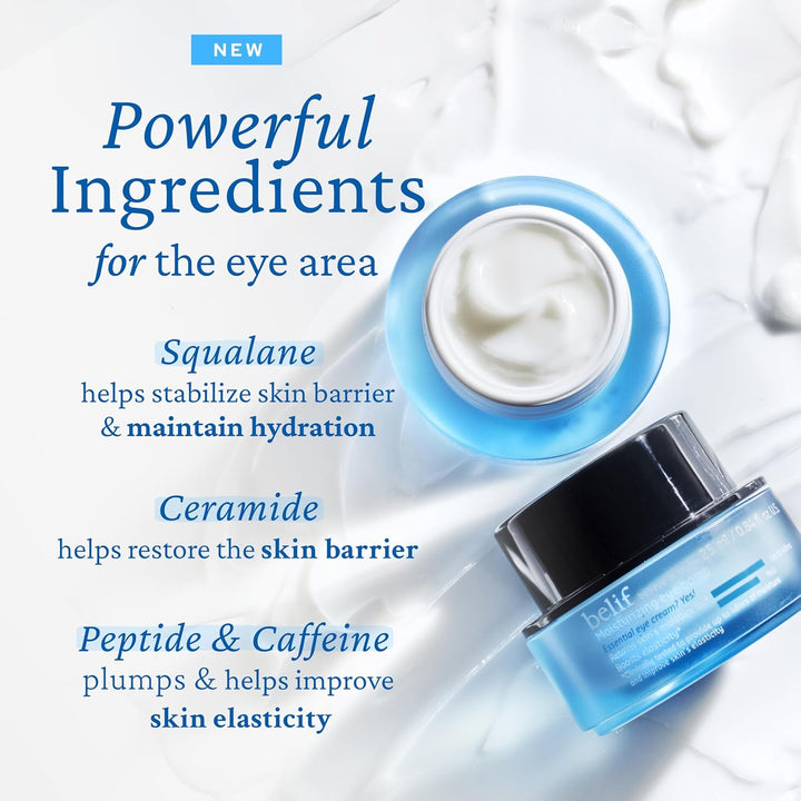 Peptide Eye Bomb, Anti-Aging Eye Cream for Wrinkles, Fine Lines, Crow’S Feet & Eye Bags, 48Hr Hydration with Ceramide, Squalane, Caffeine, Dermatologist-Tested Korean Skincare, 0.84 Fl.Oz