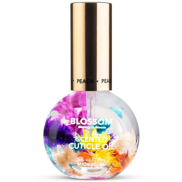 Cuticle Oil for Nails, Hydrating, Moisturizing, Scented Nail Oil Cuticle Care, Infused with Real Flowers, Made in USA, 0.5 Fl. Oz, Rose
